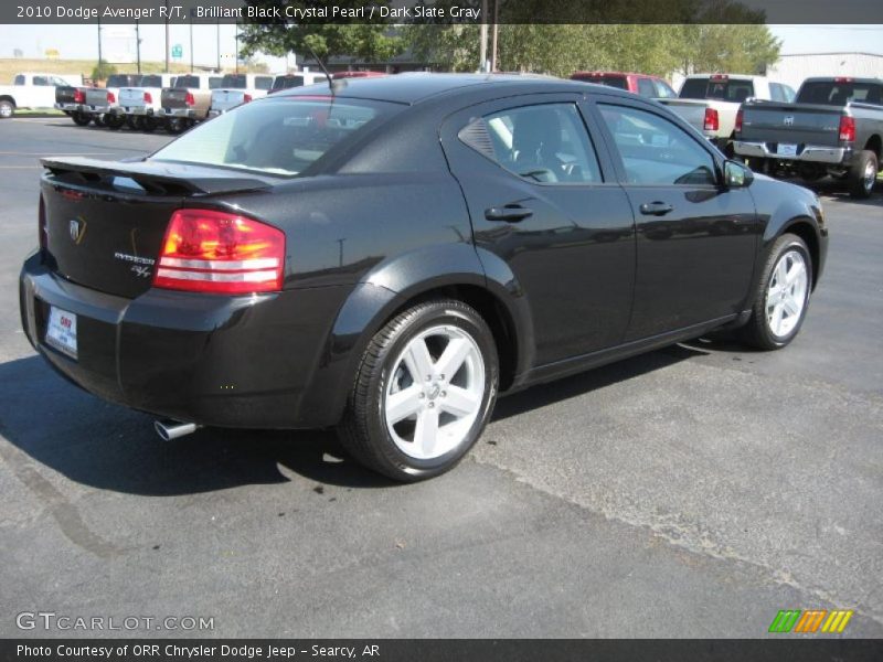 Brilliant Black Crystal Pearl / Dark Slate Gray 2010 Dodge Avenger R/T