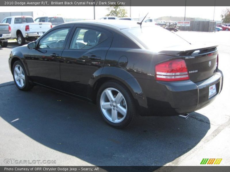 Brilliant Black Crystal Pearl / Dark Slate Gray 2010 Dodge Avenger R/T