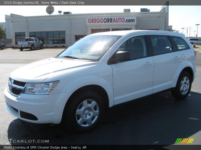 Stone White / Dark Slate Gray 2010 Dodge Journey SE