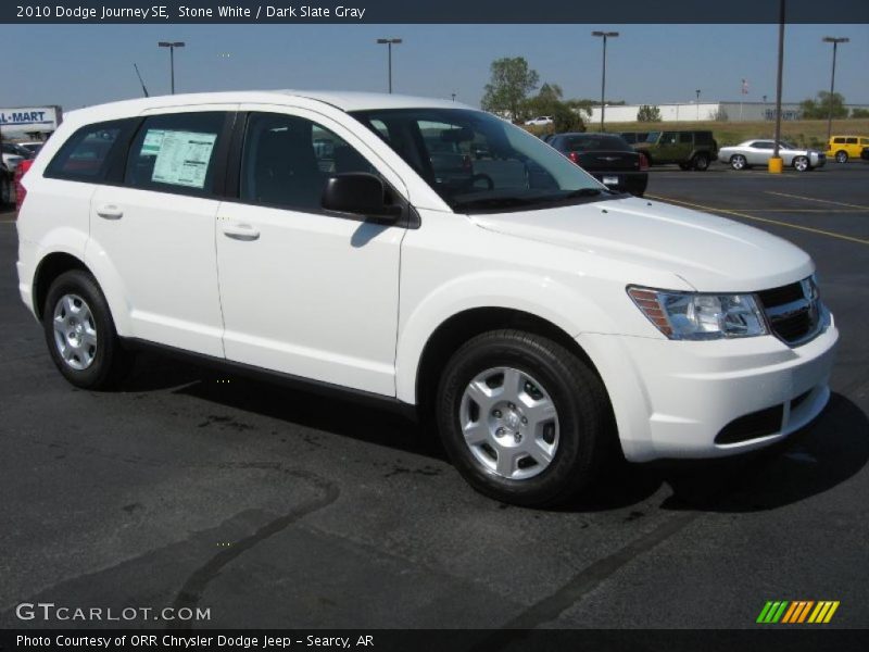 Stone White / Dark Slate Gray 2010 Dodge Journey SE