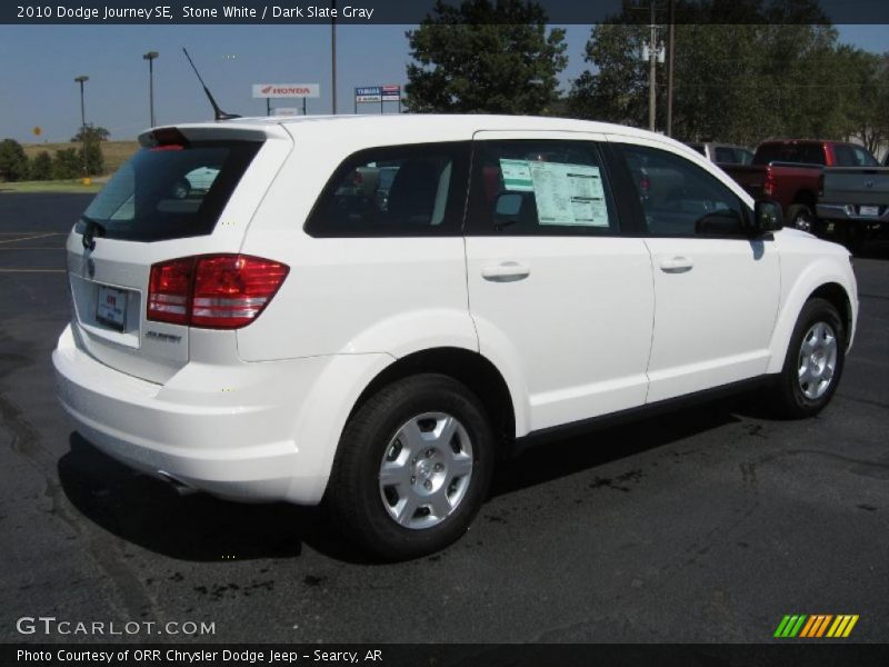 Stone White / Dark Slate Gray 2010 Dodge Journey SE