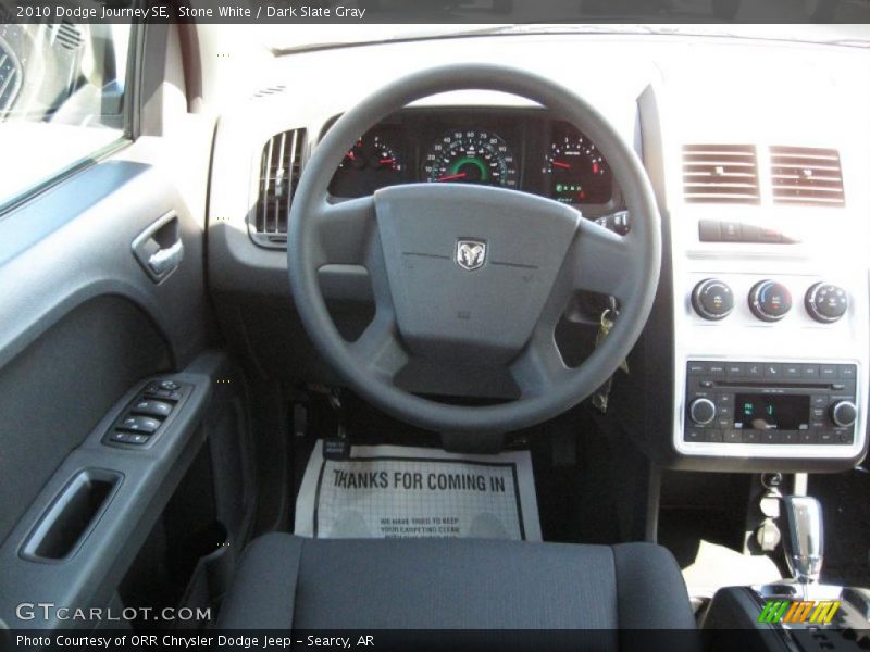 Stone White / Dark Slate Gray 2010 Dodge Journey SE
