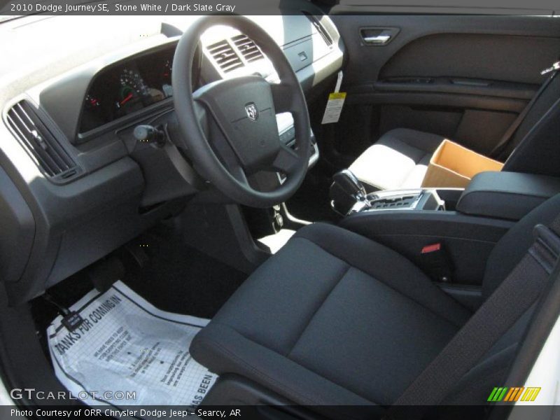 Stone White / Dark Slate Gray 2010 Dodge Journey SE