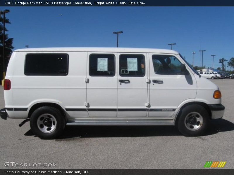 Bright White / Dark Slate Gray 2003 Dodge Ram Van 1500 Passenger Conversion