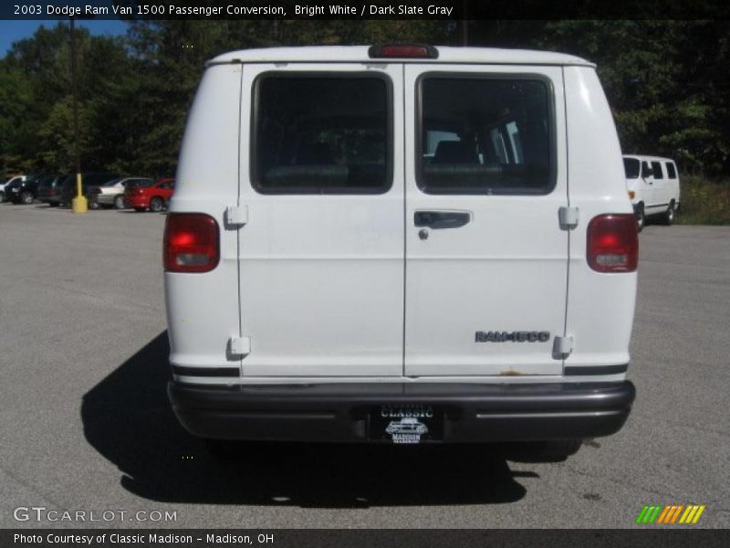 Bright White / Dark Slate Gray 2003 Dodge Ram Van 1500 Passenger Conversion