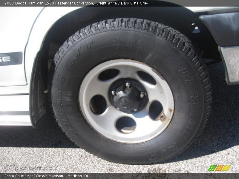 Bright White / Dark Slate Gray 2003 Dodge Ram Van 1500 Passenger Conversion