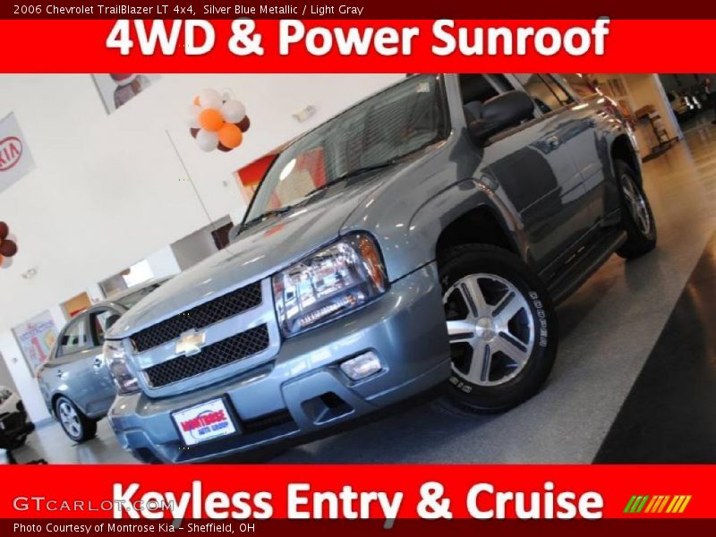 Silver Blue Metallic / Light Gray 2006 Chevrolet TrailBlazer LT 4x4