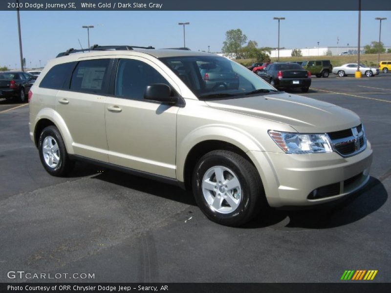 White Gold / Dark Slate Gray 2010 Dodge Journey SE