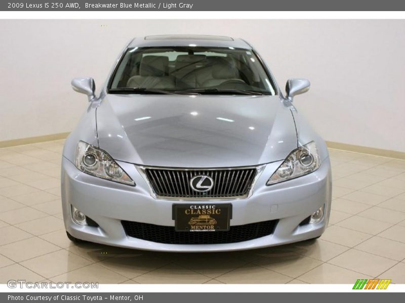 Breakwater Blue Metallic / Light Gray 2009 Lexus IS 250 AWD