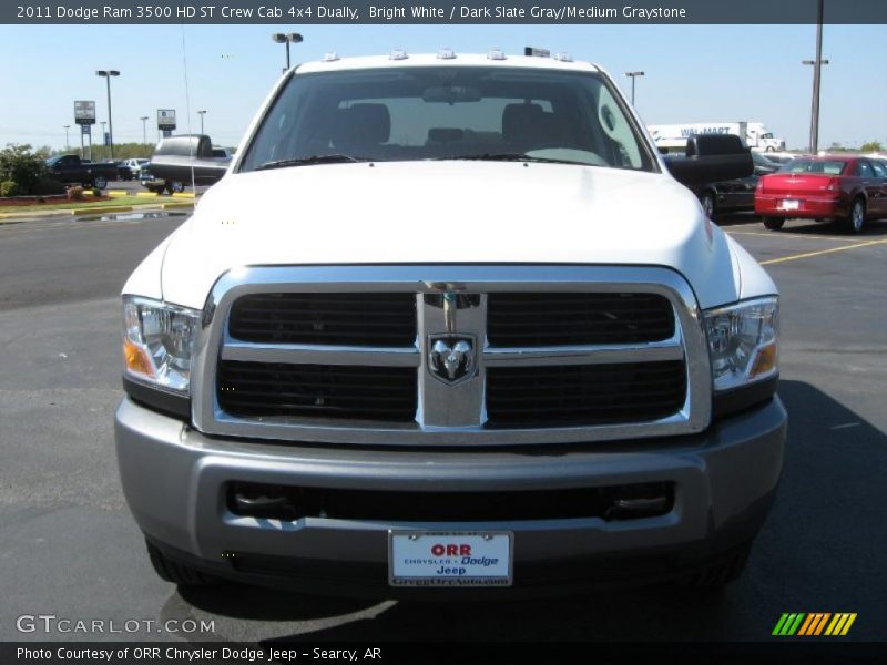 Bright White / Dark Slate Gray/Medium Graystone 2011 Dodge Ram 3500 HD ST Crew Cab 4x4 Dually