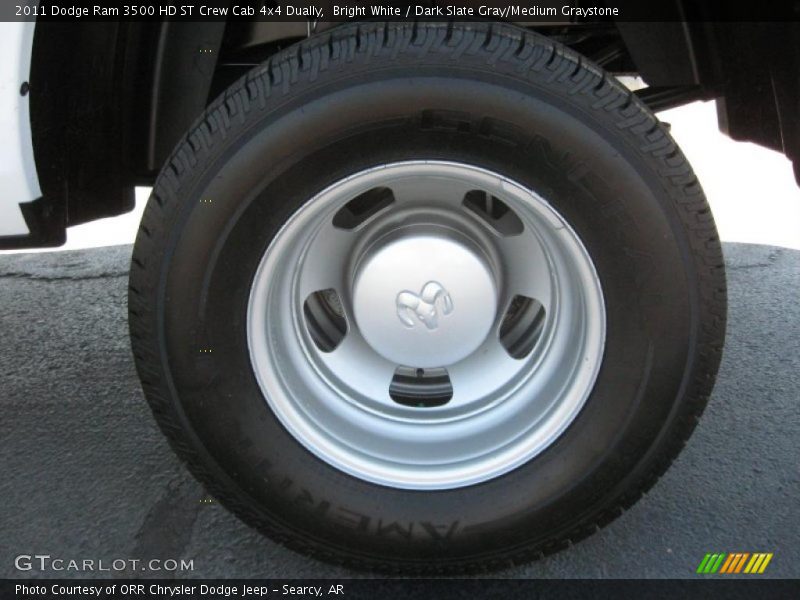 Bright White / Dark Slate Gray/Medium Graystone 2011 Dodge Ram 3500 HD ST Crew Cab 4x4 Dually
