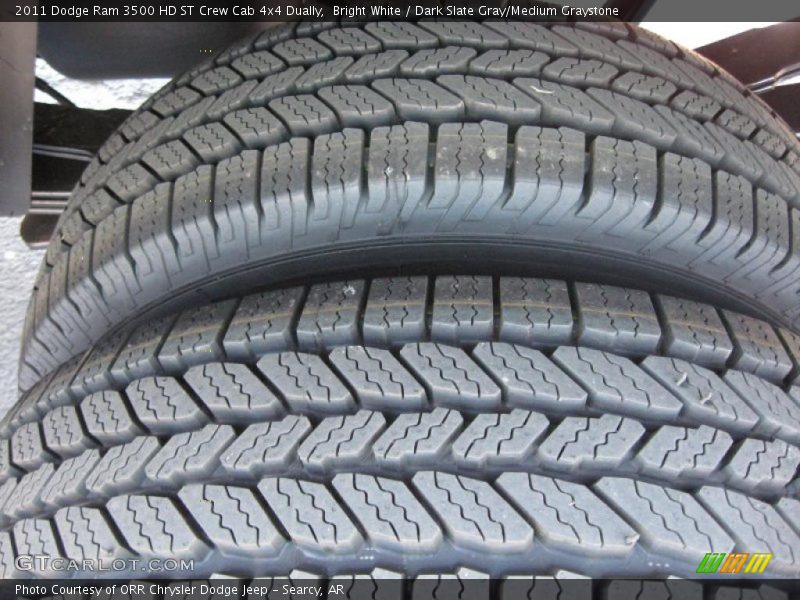 Bright White / Dark Slate Gray/Medium Graystone 2011 Dodge Ram 3500 HD ST Crew Cab 4x4 Dually