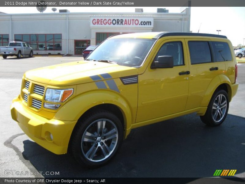 Detonator Yellow / Dark Slate Gray/Yellow 2011 Dodge Nitro Detonator