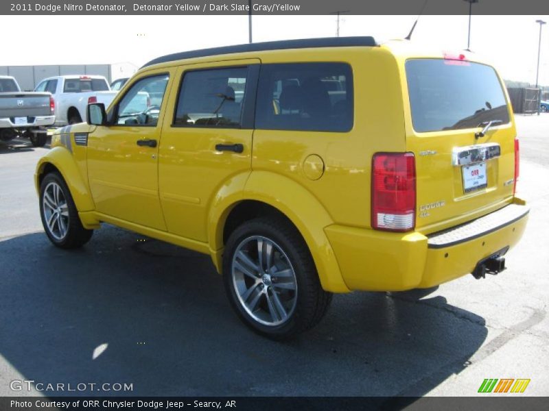 Detonator Yellow / Dark Slate Gray/Yellow 2011 Dodge Nitro Detonator