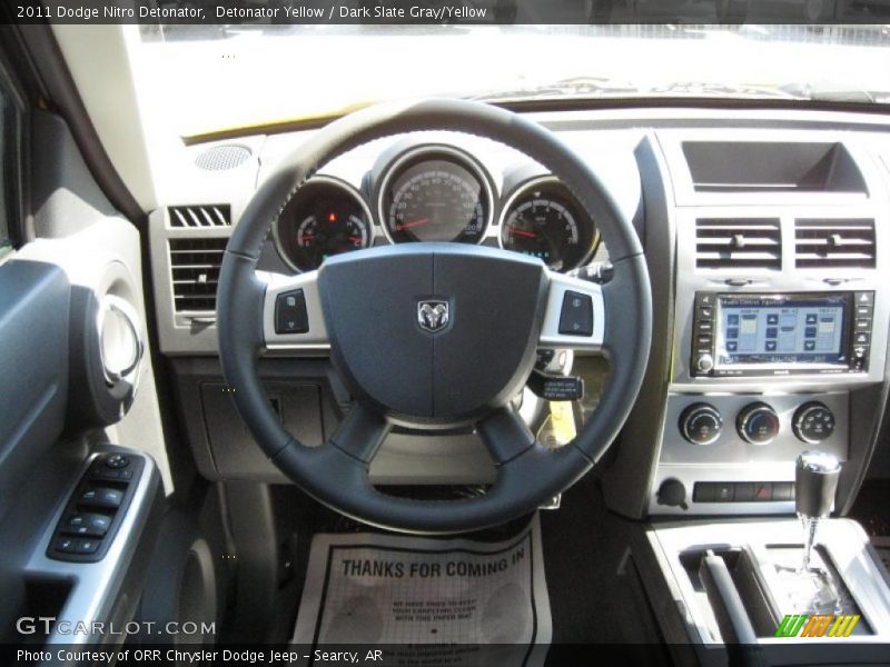 Detonator Yellow / Dark Slate Gray/Yellow 2011 Dodge Nitro Detonator