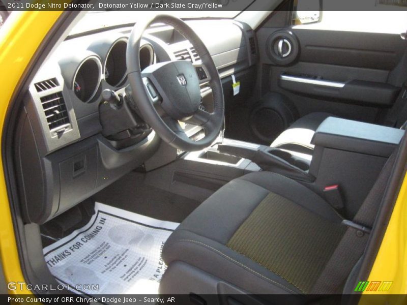 Detonator Yellow / Dark Slate Gray/Yellow 2011 Dodge Nitro Detonator