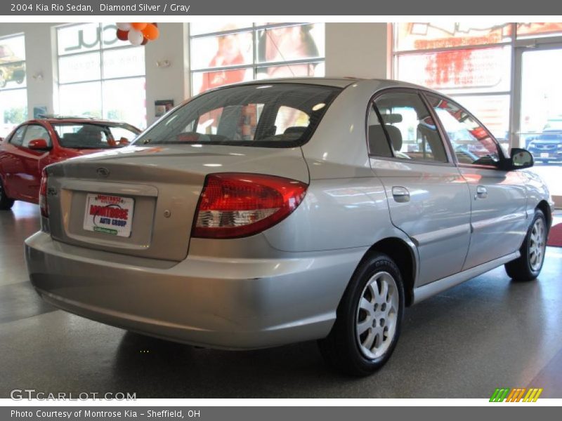 Diamond Silver / Gray 2004 Kia Rio Sedan