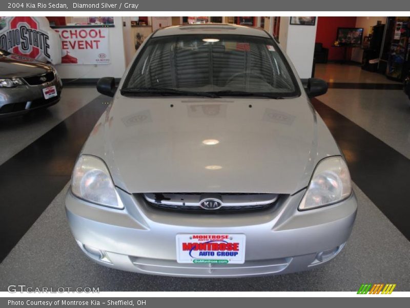 Diamond Silver / Gray 2004 Kia Rio Sedan