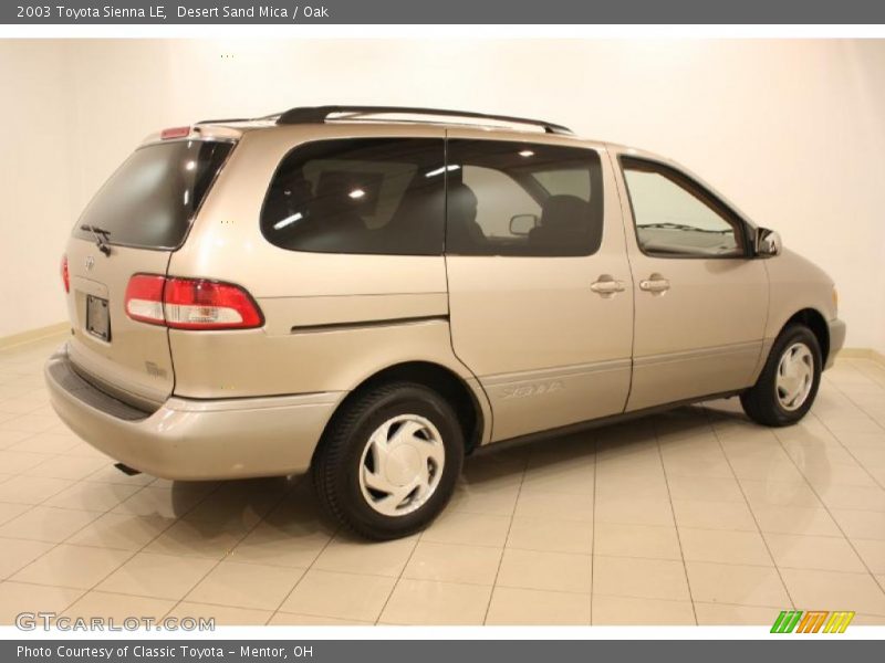 Desert Sand Mica / Oak 2003 Toyota Sienna LE