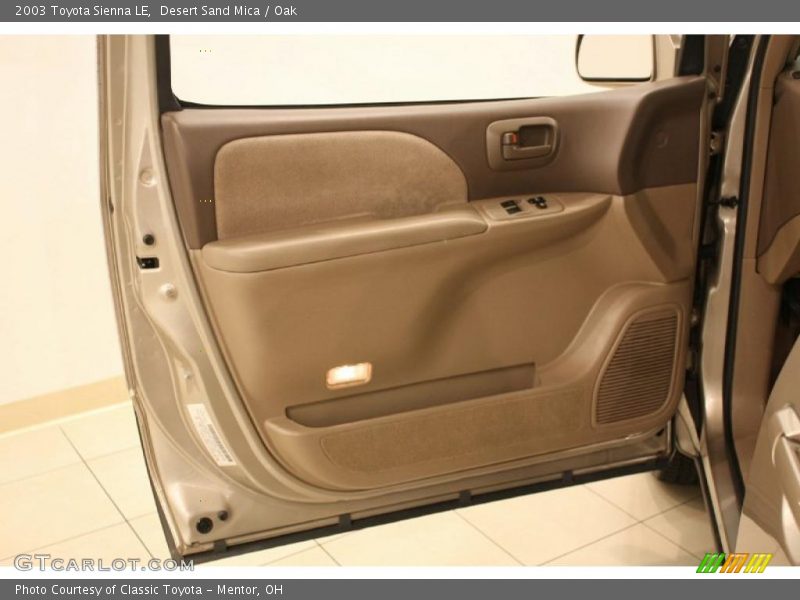 Desert Sand Mica / Oak 2003 Toyota Sienna LE