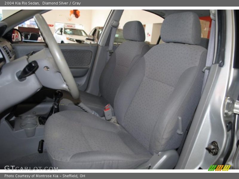 Diamond Silver / Gray 2004 Kia Rio Sedan