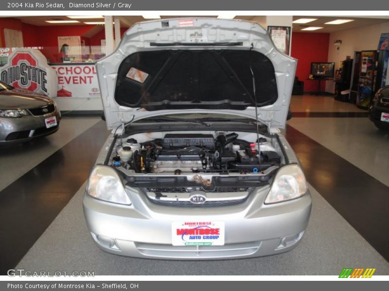 Diamond Silver / Gray 2004 Kia Rio Sedan