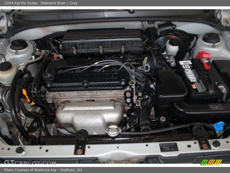 Diamond Silver / Gray 2004 Kia Rio Sedan