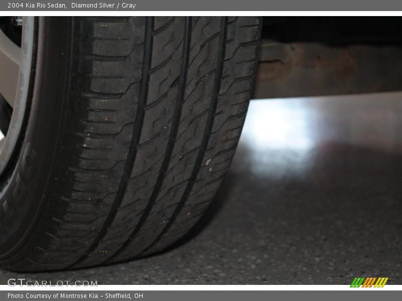 Diamond Silver / Gray 2004 Kia Rio Sedan