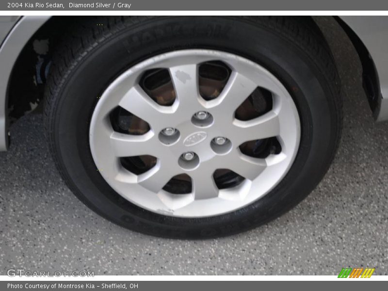 Diamond Silver / Gray 2004 Kia Rio Sedan