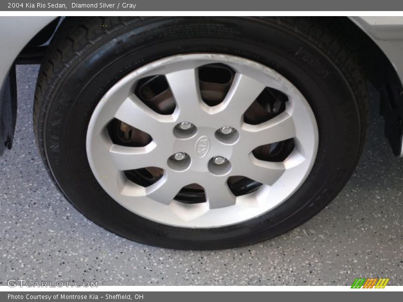 Diamond Silver / Gray 2004 Kia Rio Sedan