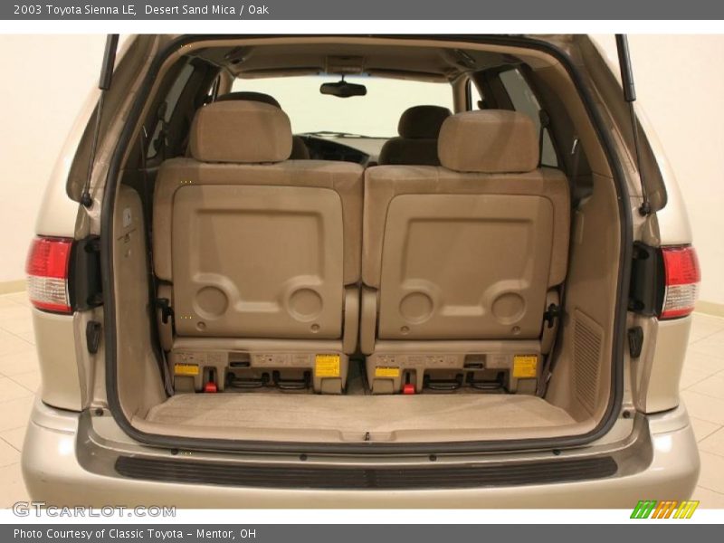 Desert Sand Mica / Oak 2003 Toyota Sienna LE