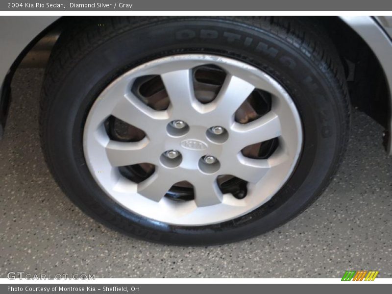 Diamond Silver / Gray 2004 Kia Rio Sedan