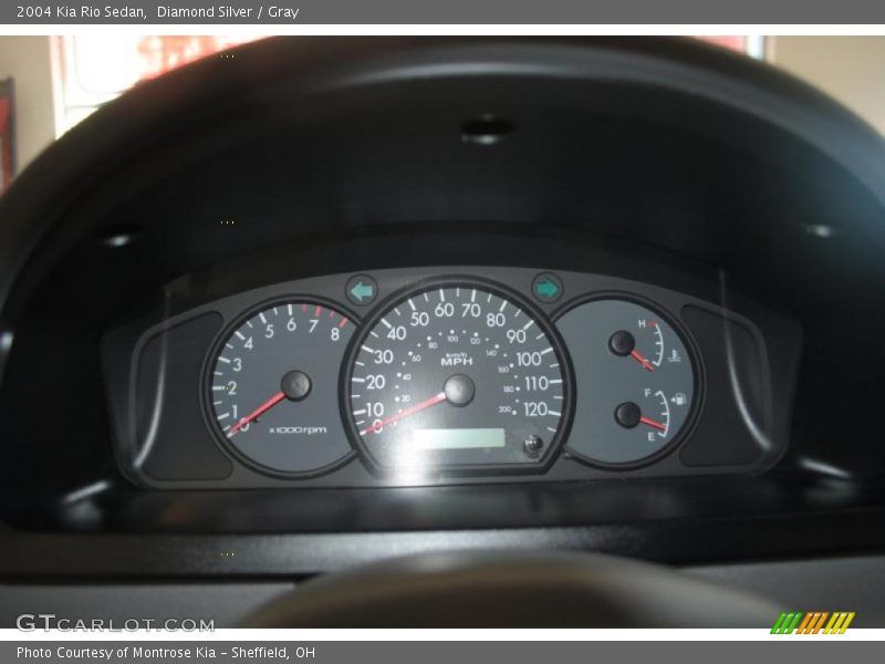 Diamond Silver / Gray 2004 Kia Rio Sedan
