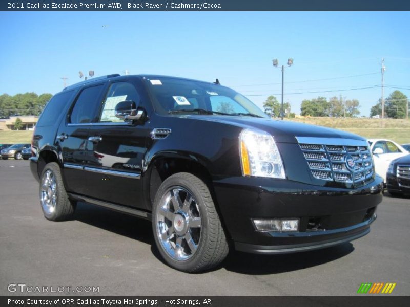 Black Raven / Cashmere/Cocoa 2011 Cadillac Escalade Premium AWD