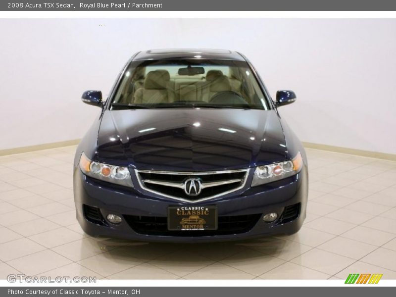 Royal Blue Pearl / Parchment 2008 Acura TSX Sedan