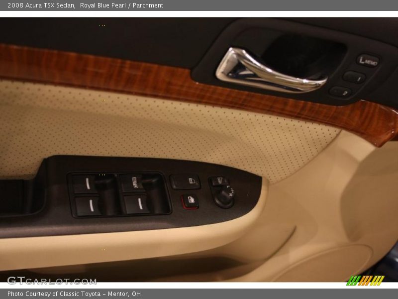 Royal Blue Pearl / Parchment 2008 Acura TSX Sedan