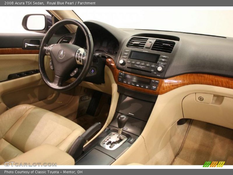 Royal Blue Pearl / Parchment 2008 Acura TSX Sedan