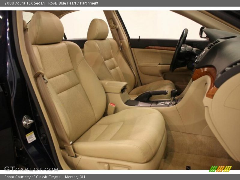 Royal Blue Pearl / Parchment 2008 Acura TSX Sedan