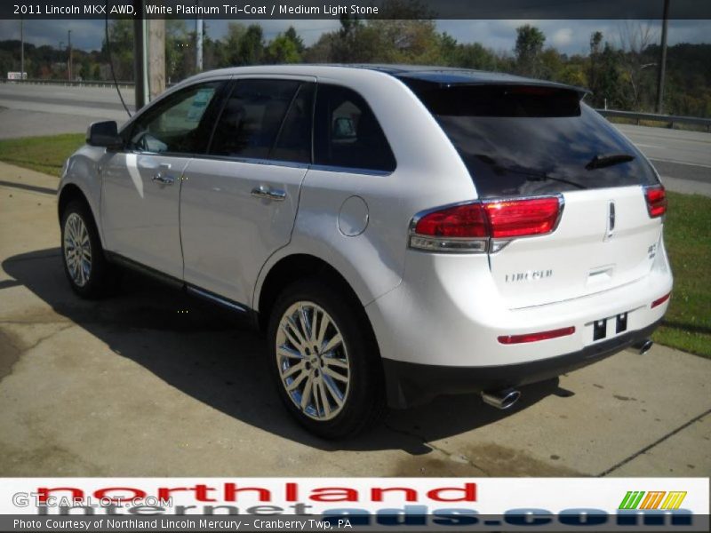 White Platinum Tri-Coat / Medium Light Stone 2011 Lincoln MKX AWD