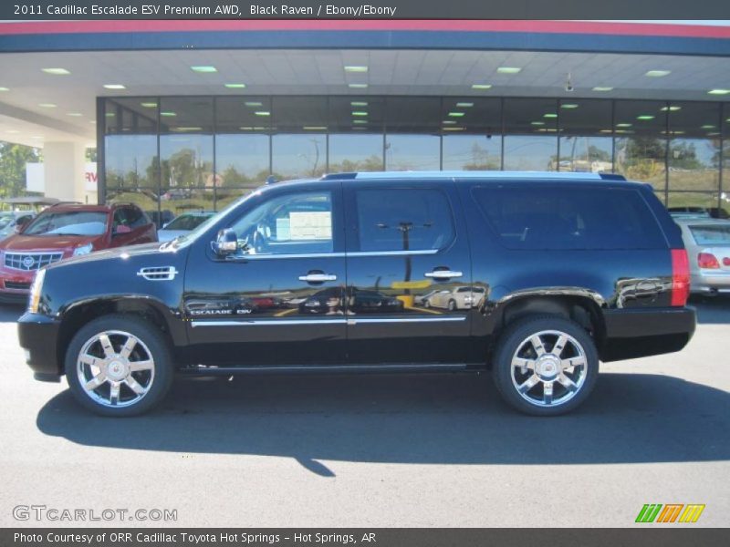 Black Raven / Ebony/Ebony 2011 Cadillac Escalade ESV Premium AWD