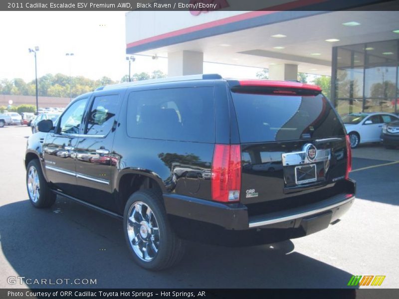 Black Raven / Ebony/Ebony 2011 Cadillac Escalade ESV Premium AWD
