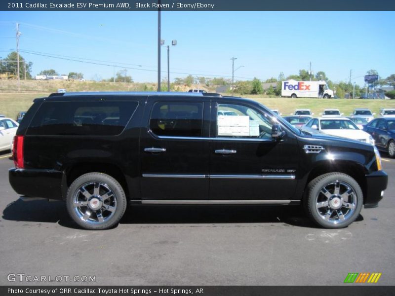 Black Raven / Ebony/Ebony 2011 Cadillac Escalade ESV Premium AWD