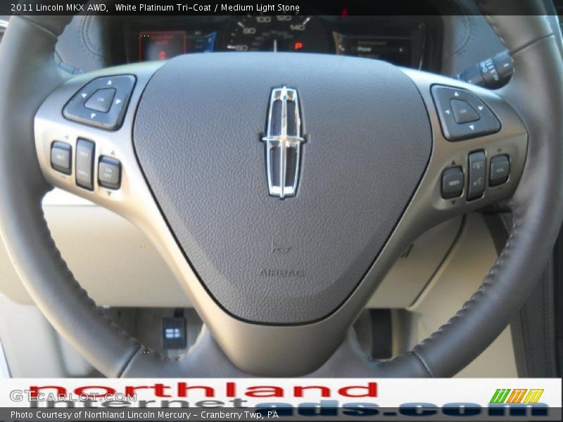 White Platinum Tri-Coat / Medium Light Stone 2011 Lincoln MKX AWD