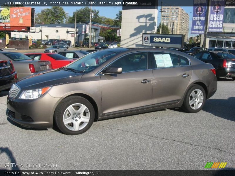 Mocha Steel Metallic / Dark Titanium/Light Titanium 2010 Buick LaCrosse CX