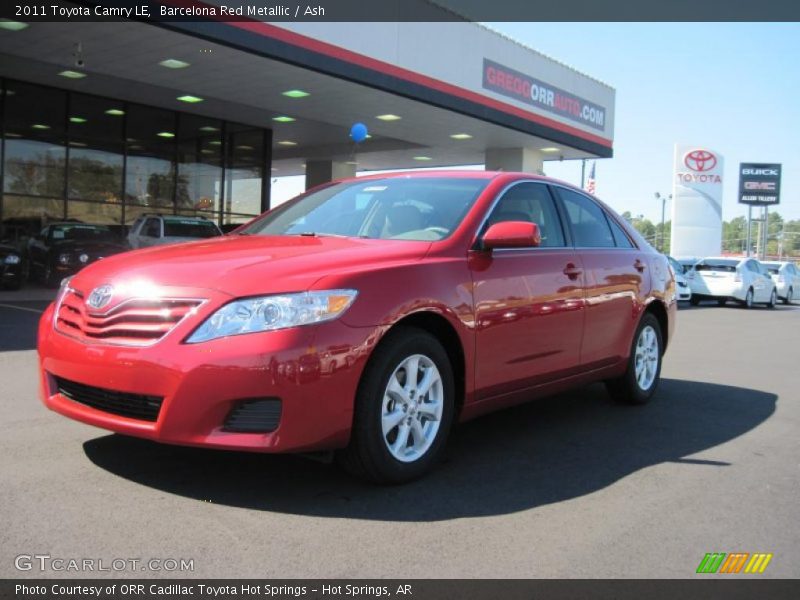 Barcelona Red Metallic / Ash 2011 Toyota Camry LE