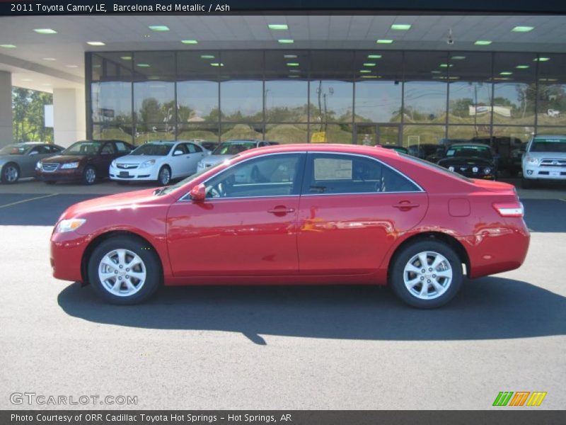 Barcelona Red Metallic / Ash 2011 Toyota Camry LE