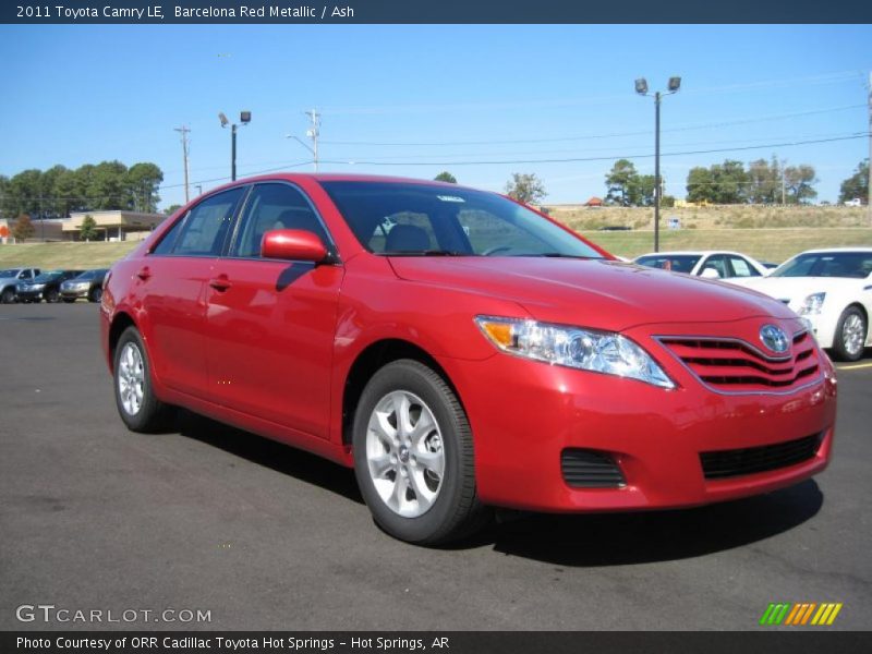 Barcelona Red Metallic / Ash 2011 Toyota Camry LE