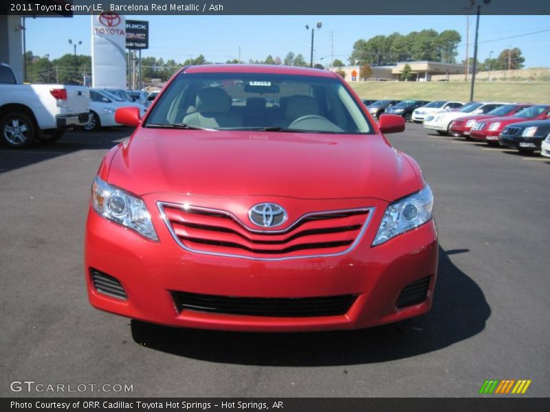 Barcelona Red Metallic / Ash 2011 Toyota Camry LE