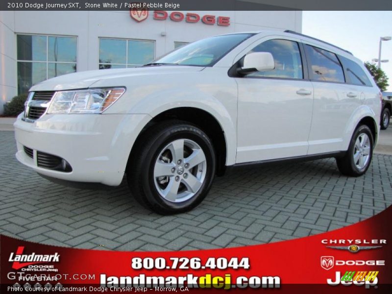 Stone White / Pastel Pebble Beige 2010 Dodge Journey SXT
