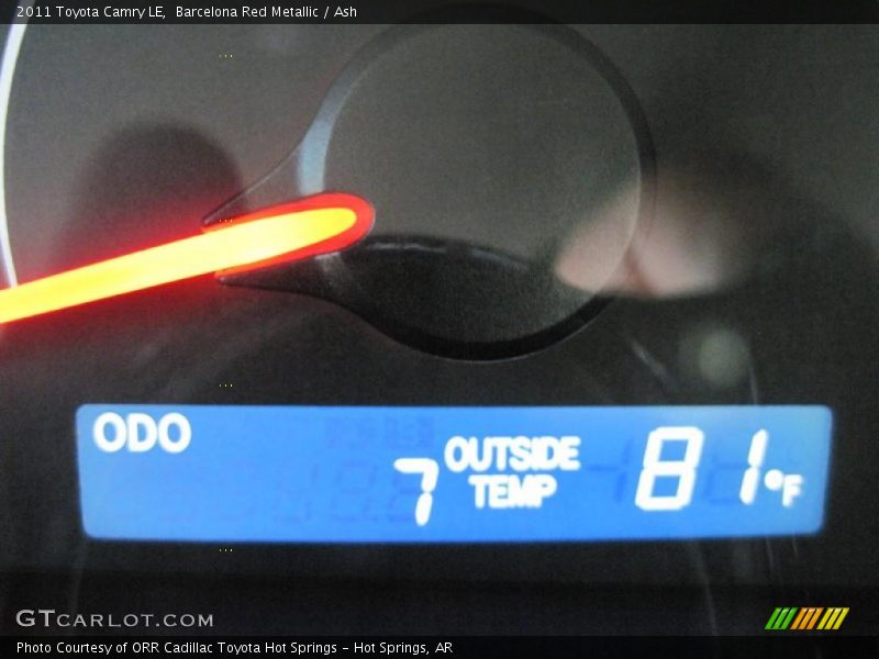 Barcelona Red Metallic / Ash 2011 Toyota Camry LE